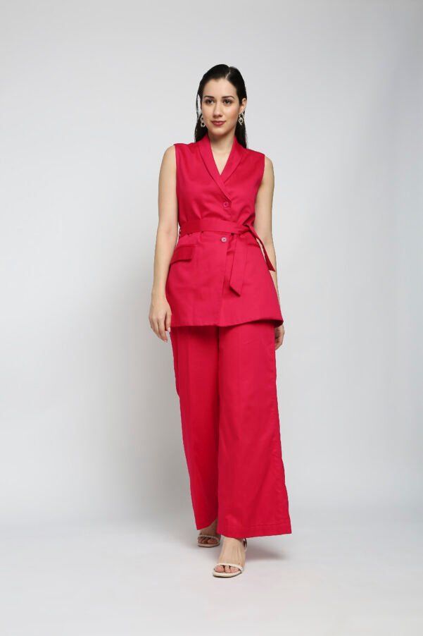 HOT PINK PANTSUIT WOMEN