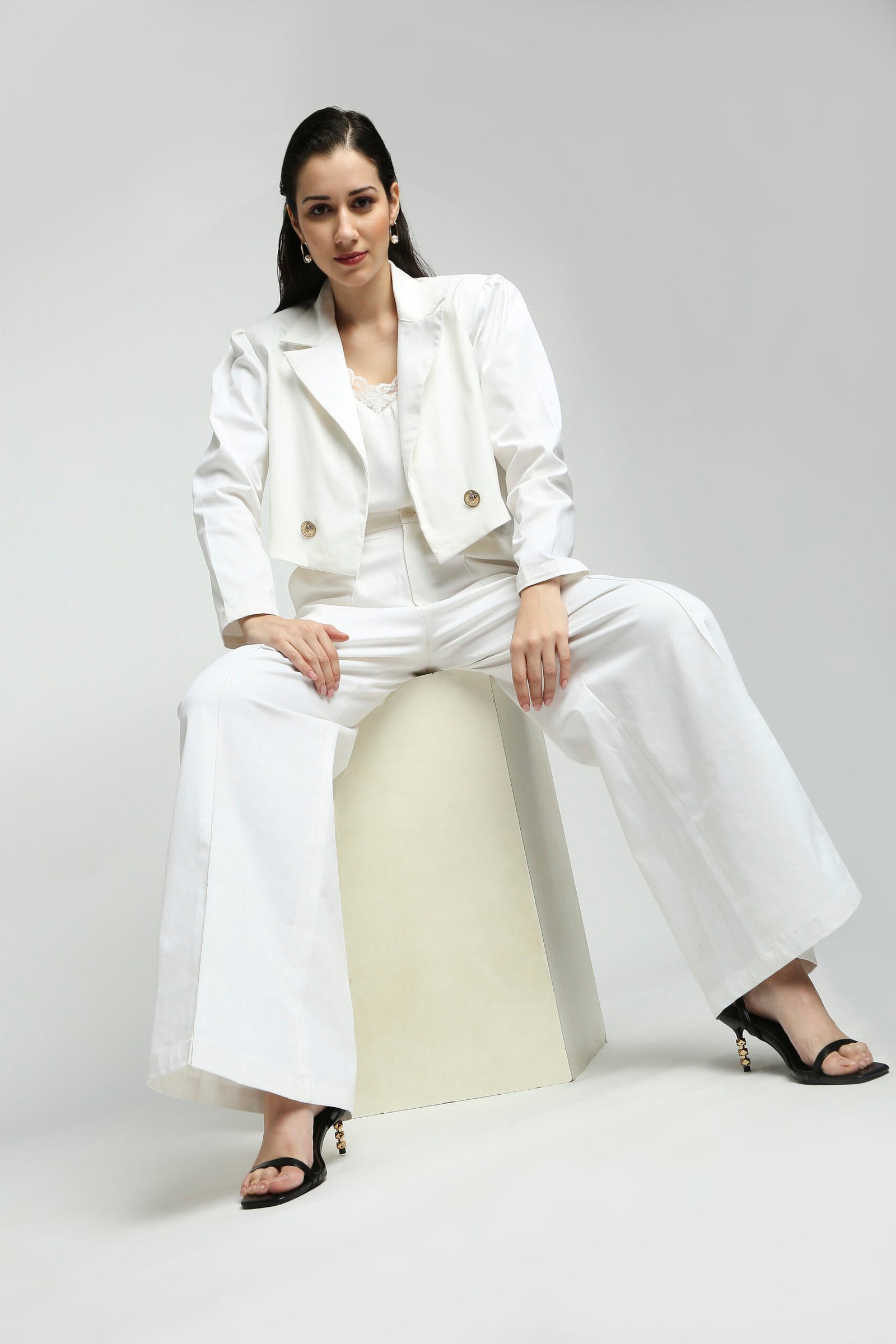 Buy Women's White Crop Trousers Online | Next UK